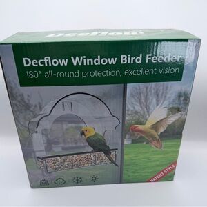 Decflow stick-on Window Bird Feeder NIB